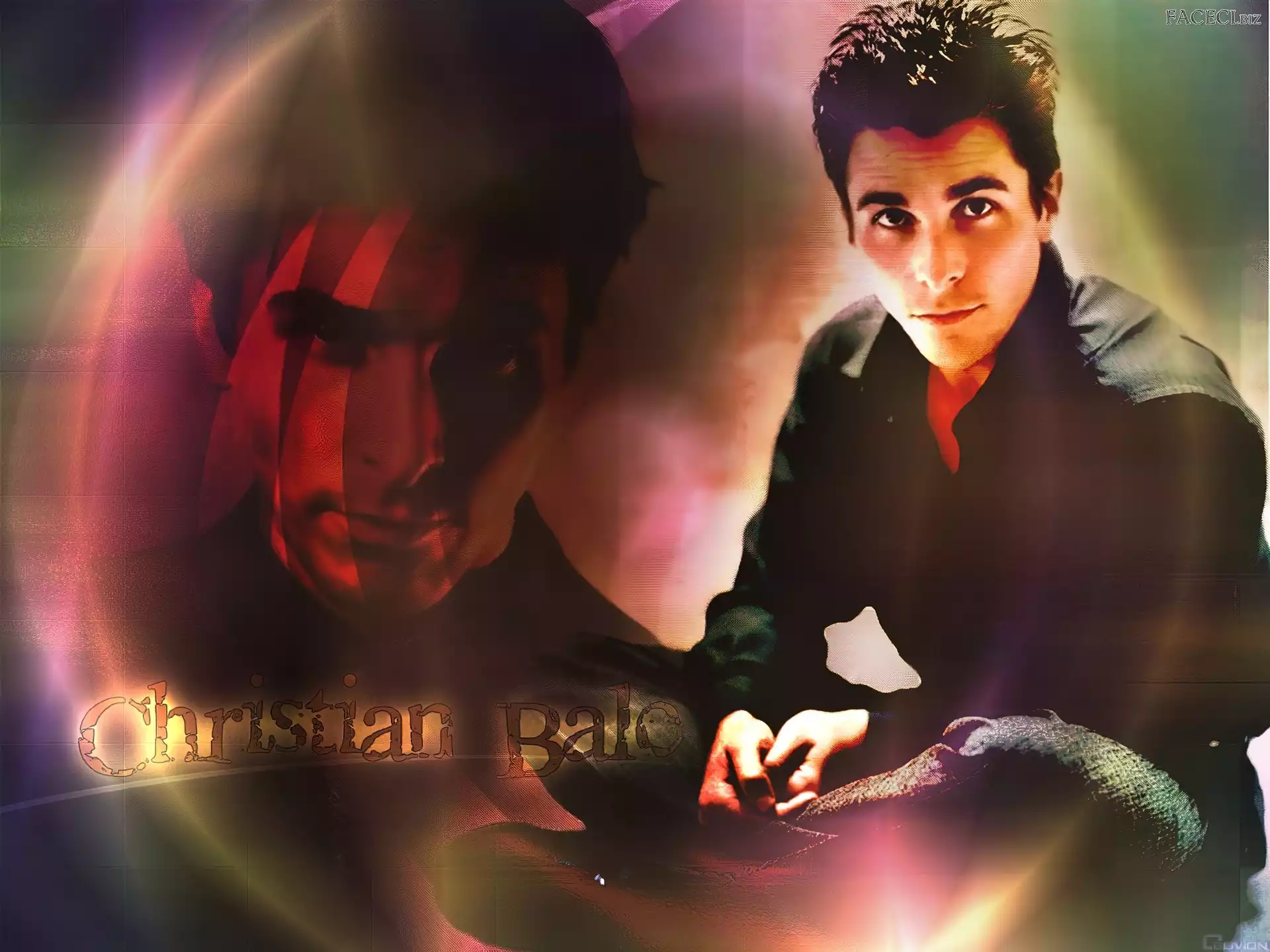 czarna koszula, Christian Bale